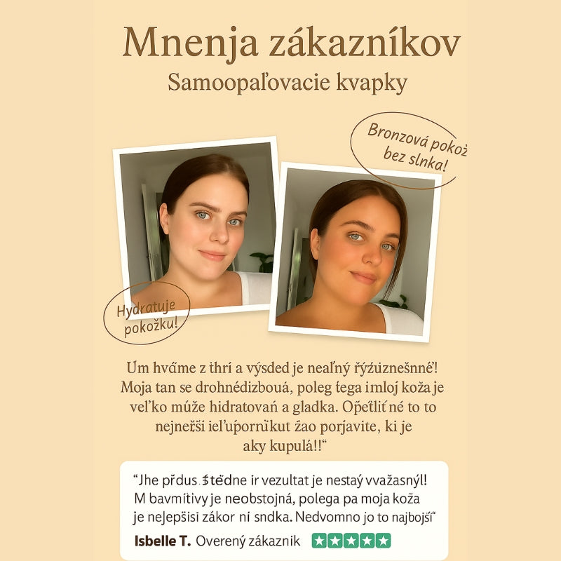 Prírodné Samoopaľovacie Kvapky