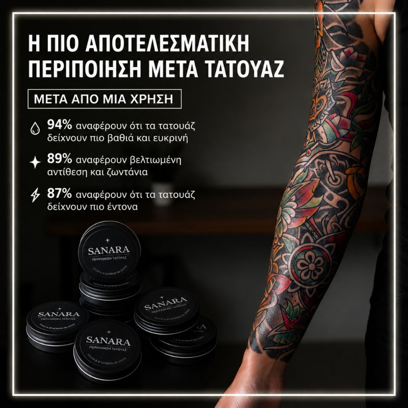 Sanara Κρέμα για ένταση και λάμψη στα τατουάζ (30ml)