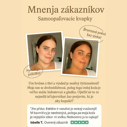 Prírodné Samoopaľovacie Kvapky