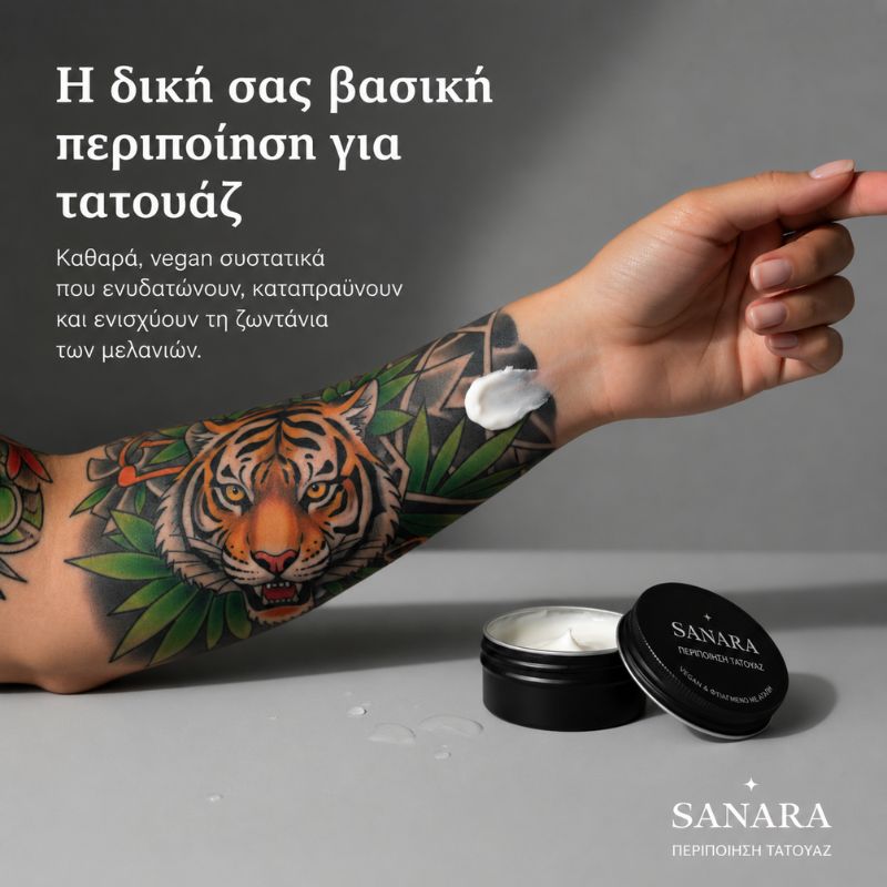 Sanara Κρέμα για ένταση και λάμψη στα τατουάζ (30ml)